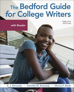 Bedford Guide for College Writers with Reader 12th 9781319230920 Front Cover