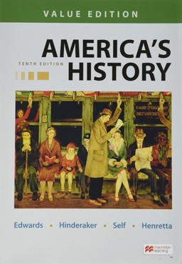 America's History, Value Edition, Combined 10th 9781319244392 Front Cover