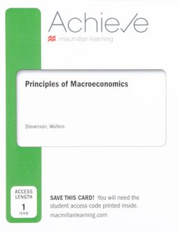 Achieve for Principles of Macroeconomics (1-Term Access)  9781319252816 Front Cover
