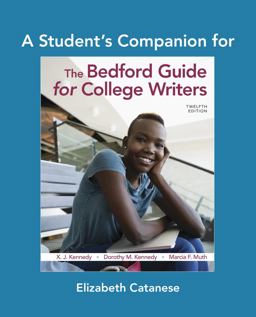 A Student's Companion for the Bedford Guide