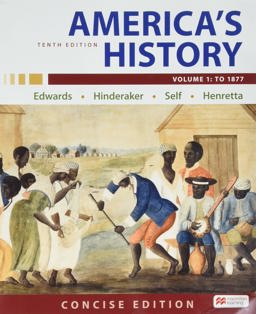 America's History: Concise Edition, Volume 1 10th 9781319275884 Front Cover