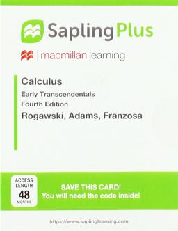SaplingPlus for Calculus Early Transcendentals (Multi Term Access)