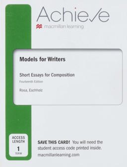 Achieve for Models for Writers (1-Term Access)