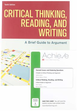 Critical Thinking, Reading, and Writing and Achieve for Current Issues and Enduring Questions (1-Term Access)