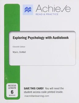 Achieve Read and Practice for Exploring Psychology with Audiobook (1-Term Access)