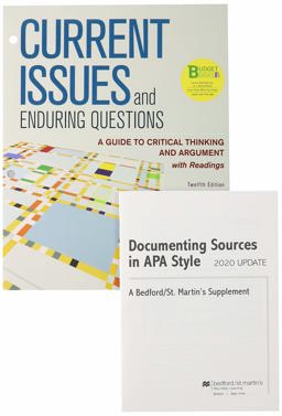 Loose-Leaf Version for Current Issues and Enduring Questions 12e and Documenting Sources in APA Style: 2020 Update