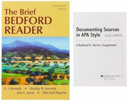 The Brief Bedford Reader 14e and Documenting Sources in APA Style: 2020 Update
