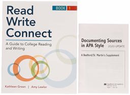 Read, Write, Connect, Book 1 and Documenting Sources in APA Style: 2020 Update