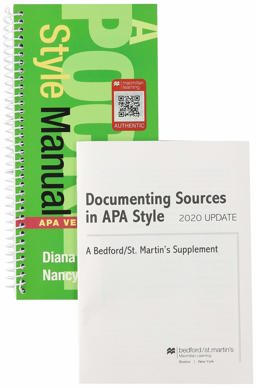 A Pocket Style Manual, APA Version 8e and Documenting Sources in APA Style: 2020 Update
