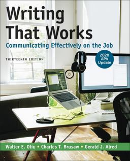Writing That Works: Communicating Effectively on the Job with 2020 APA Update 13th 9781319361525 Front Cover