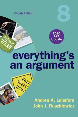 Everything's an Argument with 2020 APA Update 8th 9781319362386 Front Cover