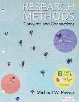 Loose-Leaf Version for Research Methods Concepts and Connections 3rd 9781319363529 Front Cover