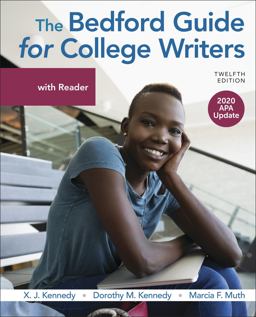 Bedford Guide for College Writers with Reader, 2020 APA Update 12th 9781319368197 Front Cover