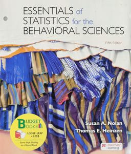 Loose-Leaf Version for Essentials of Statistics for the Behavioral Sciences
