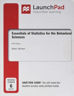 LaunchPad for Essentials of Statistics for the Behavioral Sciences (1-Term Access)