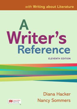 A Writer's Reference with Writing about Literature