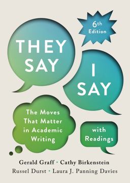 They Say - I Say with Readings The Moves That Matter in Academic Writing 6th 9781324070139 Front Cover
