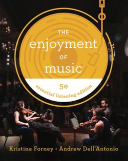 Enjoyment of Music Essential Listening Edition 5th 9781324071136 Front Cover