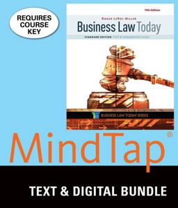 Bundle: Business Law Today, Standard: Text and Summarized Cases, Loose-Leaf Version, 11th + LMS Integrated for MindTap Business Law, 2 Terms (12 Months) Printed Access Card