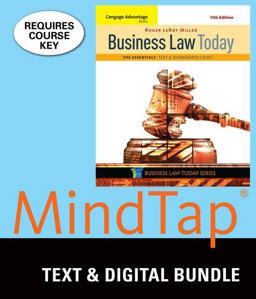 Bundle: Cengage Advantage Books: Business Law Today, the Essentials: Text and Summarized Cases, Loose-Leaf Version, 11th + LMS Integrated for MindTap Business Law, 1 Term (6 Months) Printed Access Card