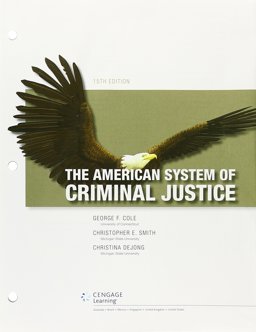 Bundle: the American System of Criminal Justice, Loose-Leaf Version, 15th + LMS Integrated MindTap Criminal Justice, 1 Term (6 Months) Printed Access Card