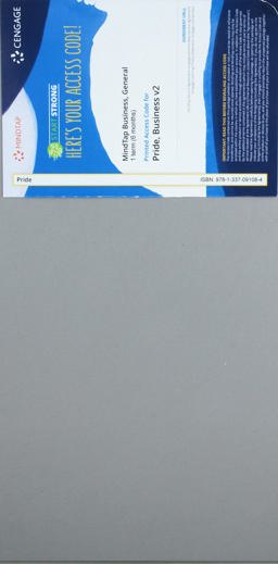 Business MindTap V2.0 [Instant Access], 1 term (6 months) 1st 9781337091084 Front Cover