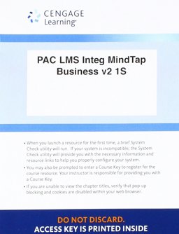LMS Integrated Business MindTap V2. 0, 1 Terms (6 Months) Printed Access Card