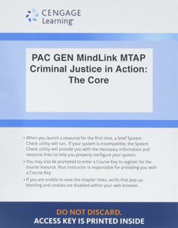 LMS Integrated MindTap Criminal Justice, 1 Term (6 Months) Printed Access Card for Gaines/Miller's Criminal Justice in Action: the Core, 9th