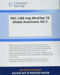 LMS Integrated MindTap History, 1 Term (6 Months) Printed Access Card for Montoya/Belmonte/Guameri/Hackel/Hartigan-O'Connor/Kurashige's Global Americans, Volume 2