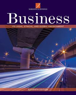 Business Its Legal, Ethical, and Global Environment 11th 9781337103572 Front Cover