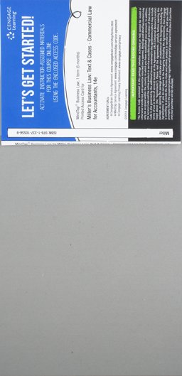 MindTap Business Law, 1 Term (6 Months) Printed Access Card for Miller's Business Law: Text and Cases - Commercial Law for Accountants, 14th
