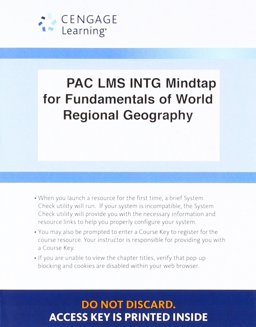 LMS Integrated MindTap Earth Sciences, 1 Term (6 Months) Printed Access Card for Hobbs' Fundamentals of World Regional Geography, 4th
