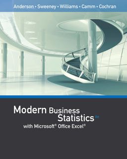 Modern Business Statistics with Microsoft Office Excel