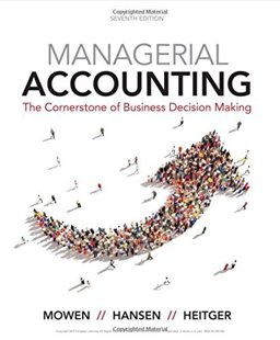 Managerial Accounting Managerial Accounting