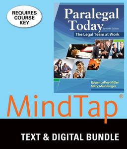 Bundle: Paralegal Today: the Legal Team at Work, 7th + LMS Integrated for MindTap Paralegal, 1 Term (6 Months) Printed Access Card