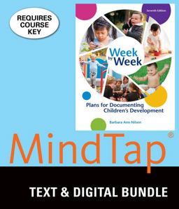 Week by Week + Mindtap Education, 6-month Access: Plans for Documenting Children’s Development  9781337127684 Front Cover