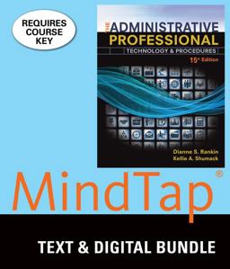 Bundle: the Administrative Professional: Technology and Procedures, 15th + MindTap Office Technology, 1 Term (6 Months) Printed Access Card 15th 9781337190510 Front Cover