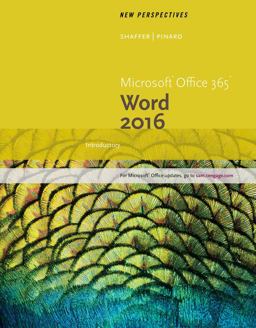 New Perspectives Microsoft Office 365 and Word 2016 Introductory, Loose-Leaf Version  9781337251617 Front Cover
