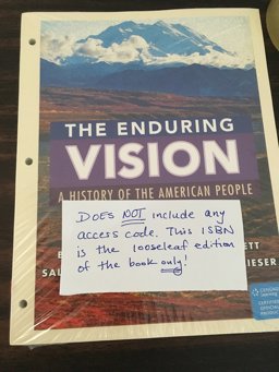 The Enduring Vision, Volume II: since 1865, Loose-Leaf Version