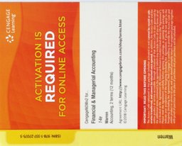 CNOWv2, 2 Terms Printed Access Card for Warren/Reeve/Duchac's Financial and Managerial Accounting, 14th CNOWv2, 2 Terms Printed Access Card for Warren/Reeve/Duchac's Financial and Managerial Accounting, 14th