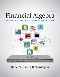 Financial Algebra: Advanced Algebra With Financial Applications  9781337271790 Front Cover