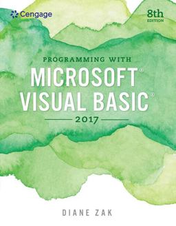 MindTap Programming, 1 Term (6 Months) Printed Access Card for Zak's Programming with Microsoft Visual Basic 2017, 8th