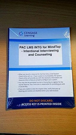 LMS Integrated MindTap Counseling, 1 Term (6 Months) Printed Access Card for Ivey/Ivey/Zalaquett's Intentional Interviewing and Counseling: Facilitating Client Development in a Multicultural Society, 9th