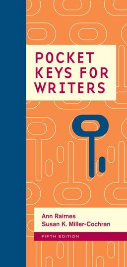 Pocket Keys for Writers: With 2016 Mla Update Card  9781337286930 Front Cover
