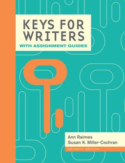 Keys for Writers With Assignment Guides: With 2016 Mla Update Card  9781337287142 Front Cover