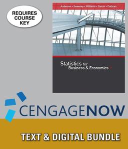 Bundle: Statistics for Business and Economics, Loose-Leaf Version, 13th + CengageNOW, 1 Term (6 Months) Printed Access Card