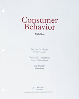 Bundle: Consumer Behavior, Loose-Leaf Version, 7th + MindTap Marketing, 1 Term (6 Months) Printed Access Card 7th 9781337366540 Front Cover