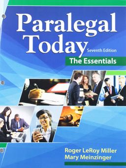 Bundle: Paralegal Today: the Essentials, Loose-Leaf Version, 7th + MindTap Paralegal, 1 Term (6 Months) Printed Access Card 7th 9781337370684 Front Cover