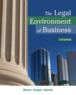 Bundle: the Legal Environment of Business, 13th + MindTap Business Law, 1 Term (6 Months) Printed Access Card