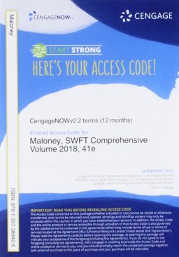 CNOWv2, 2 Terms Printed Access Card for Maloney/Hoffman/Raabe/Young's South-Western Federal Taxation 2018: Comprehensive, 41st